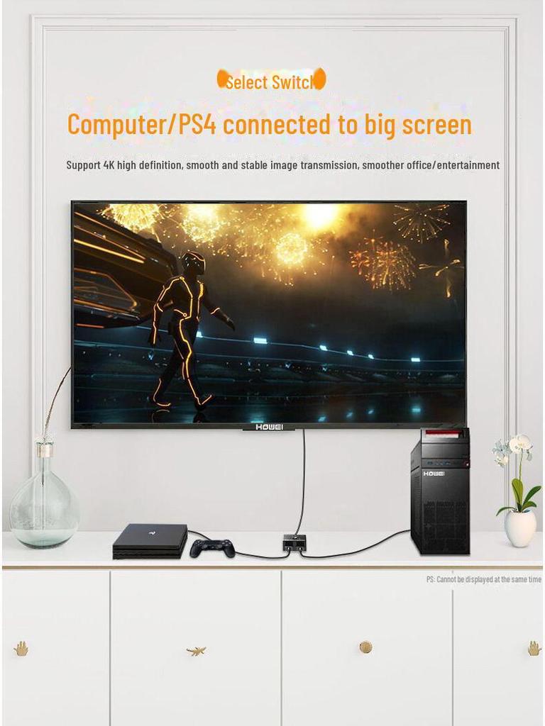 Двунаправленный коммутатор 4K HDMI: Поддержка HD-видео 2 входа/1 выход или 1 вход/2 выхода