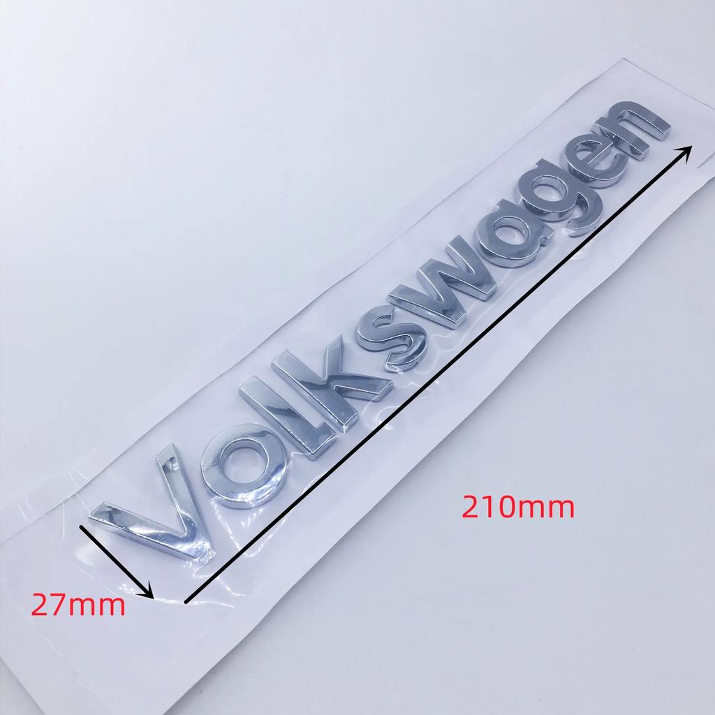 YKPSC1 Emblems For VW Volkswagen Car Sticker Volkswagen Car Styling ABS Emblem Sticker For Golf Passat Polo Tiguan Scirocco Jetta Caddy QQ14