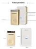 Battery-Free Smart Wireless Doorbell with One Transmitter & Two Receivers, EU/US Plug, Long Range, Waterproof.