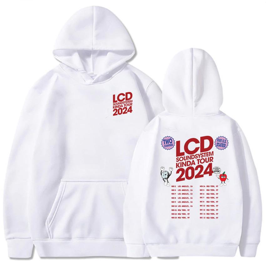 LCD Soundsystem Электронная Рок-группа Худи 2024 Тур Графический Принт Свитшоты Женская Одежда Готика Хэви Метал Sudadera