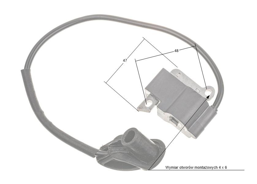 Модуль зажигания Stihl Fs120 Fs200 Fs250 Fs300 Fs350 Fr350 Н/Т 490044