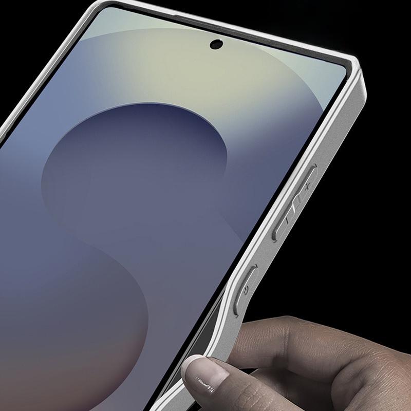Подходит для чехла для мобильного телефона Samsung S25 Ultra, ощущение кожи AG, защитный чехол для Galaxy S25U, имитация ощущения голого металла, инс