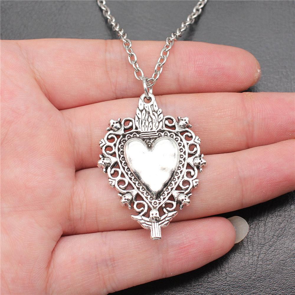 Любовь Сердце Мир 45 см или 70 см Длинная Цепочка Ожерелье Женские Украшения Юбилей Новые Находки и Компоненты