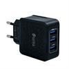 3-портовый USB-адаптер для зарядки мобильного телефона 3USB-порта Multi Intelligent Head Lumi