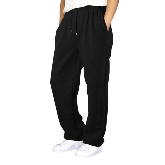 Men Baggy Sweatpants Drawstring Waist Athletic Pants Straight Leg Casual Trousers Jogging Pants for Autumn Winter Workout Tennis Morning Running