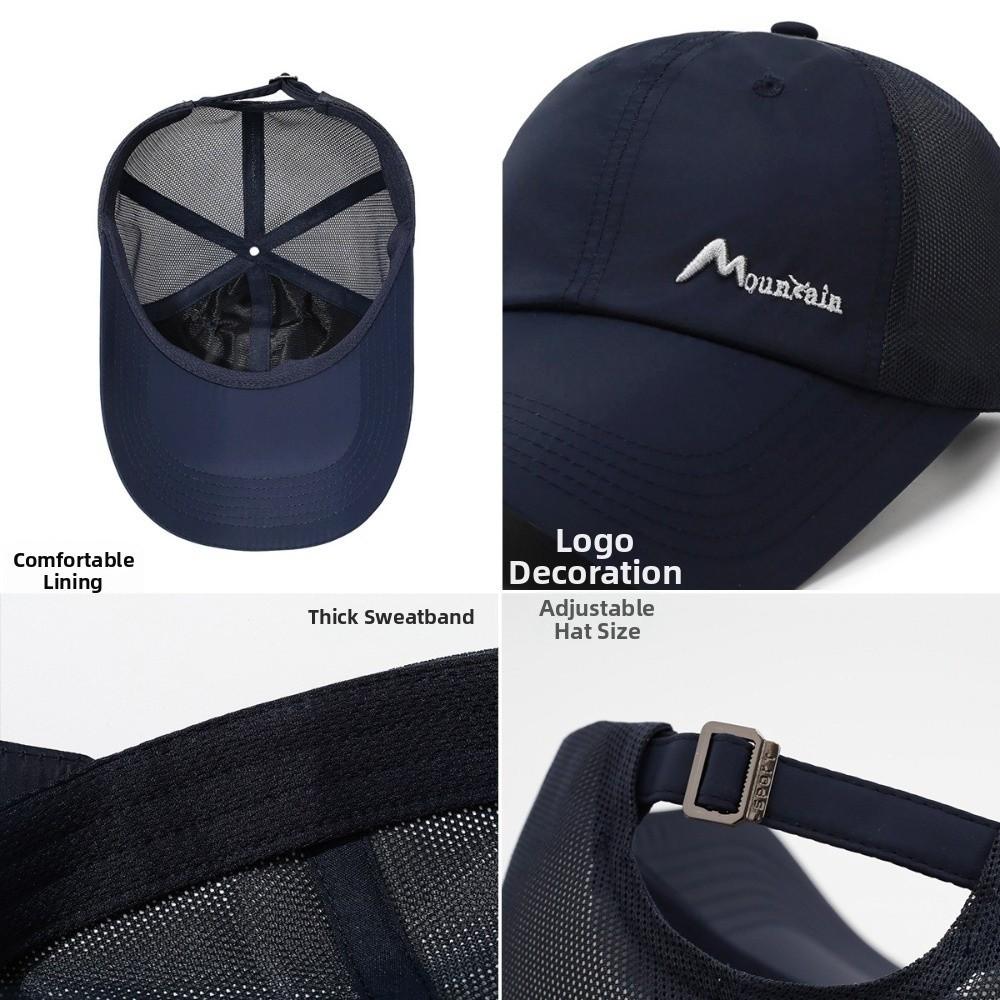 Anti-UV Mesh Baseball Cap Quick Dry Sports Caps Fashion Sun Hat Tennis