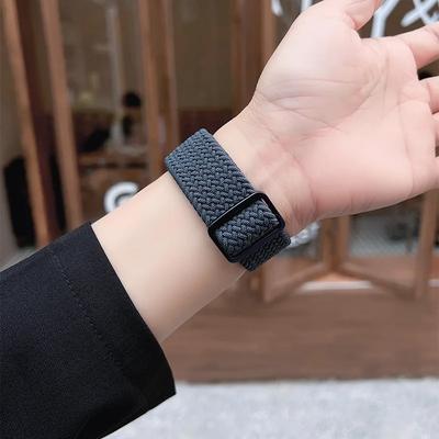 Плетеный ремешок Solo Loop для Apple watch Ultra band 40 мм 44 мм 41 мм 38 мм 49 мм 45 мм Эластичный нейлоновый браслет для iWatch series 9 8 7 3 se