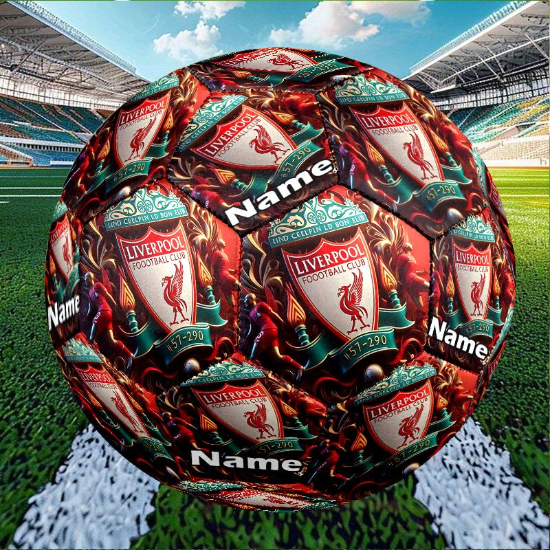 Custom Name Personalized Football team F.C-A Print Size 5 Soccer Ball Training & Match Football, for Team, Kicking, Gift for Football Enthusiasts