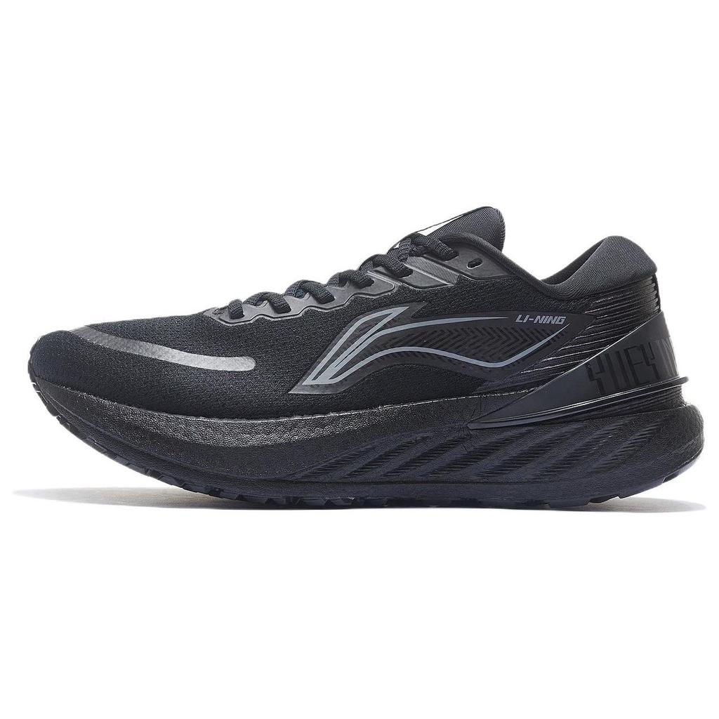 Li Ning Yue Ying 2.0 High Resilience Shock Absorption Non-Slip Low-Top Running Shoes Men Sneakers Black ARHS021-5