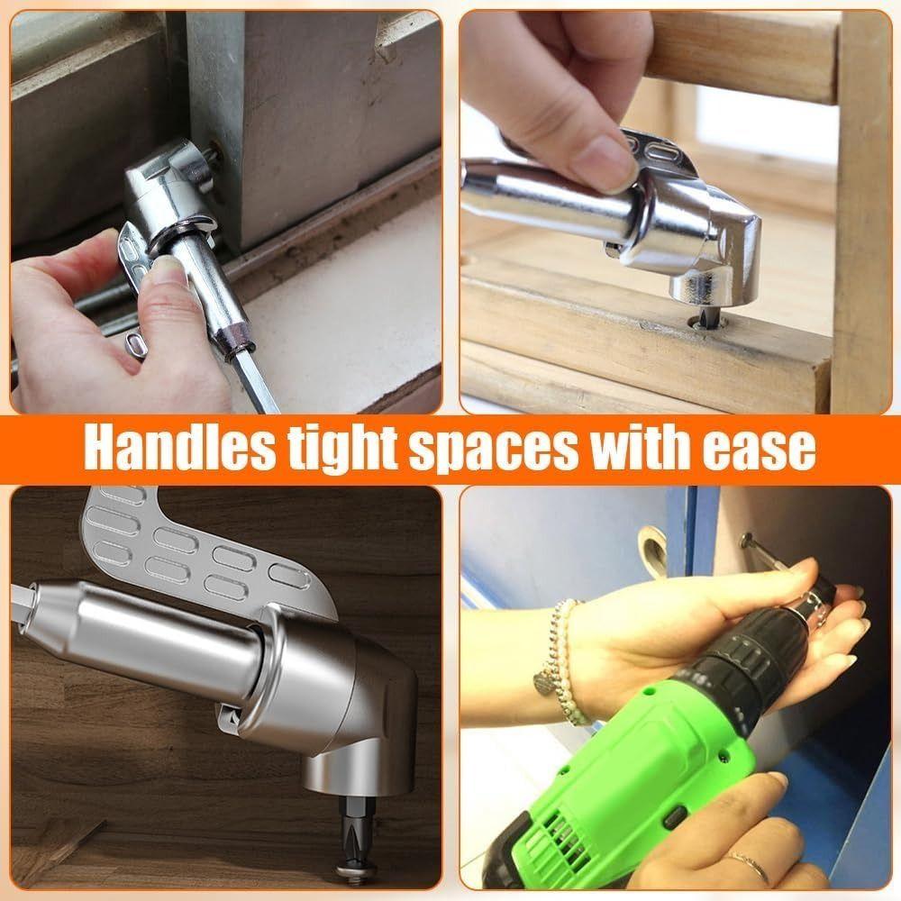 Self-Locking 105°Right Angle Drill Adapter for Power Drill Tool