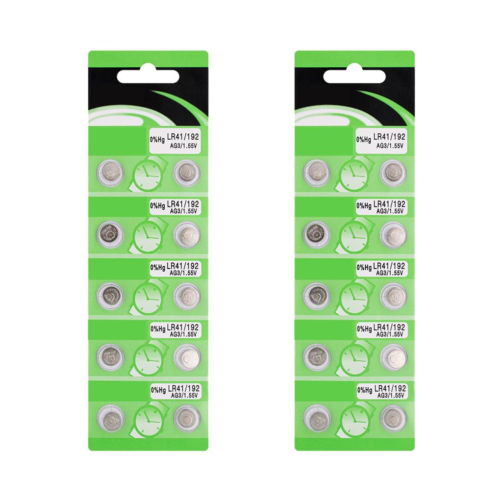 10 шт/20 шт AG3 LR41 щелочные батарейки-таблетки долговечный источник питания для пультов дистанционного управления и мини-светильников