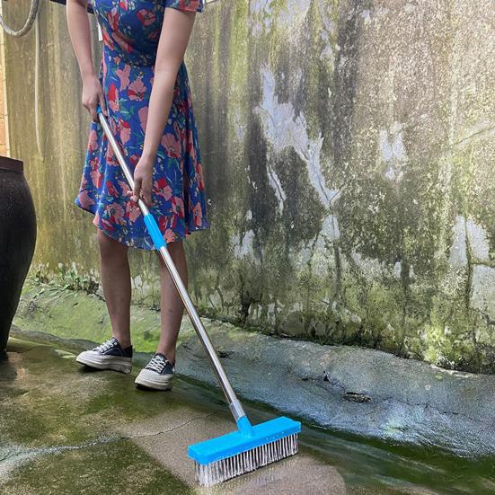 Щетка для чистки из нержавеющей стали Щетка для чистки гальки Щетка для чистки каменной плитки патио и бассейна Наружная щетка для мытья