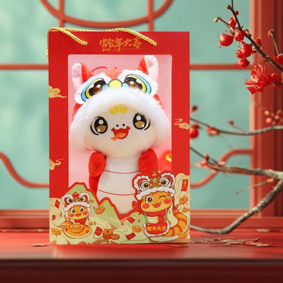 Плюшевые куклы Змея 2025 год Змеи китайский зодиак мягкая кукла праздничная