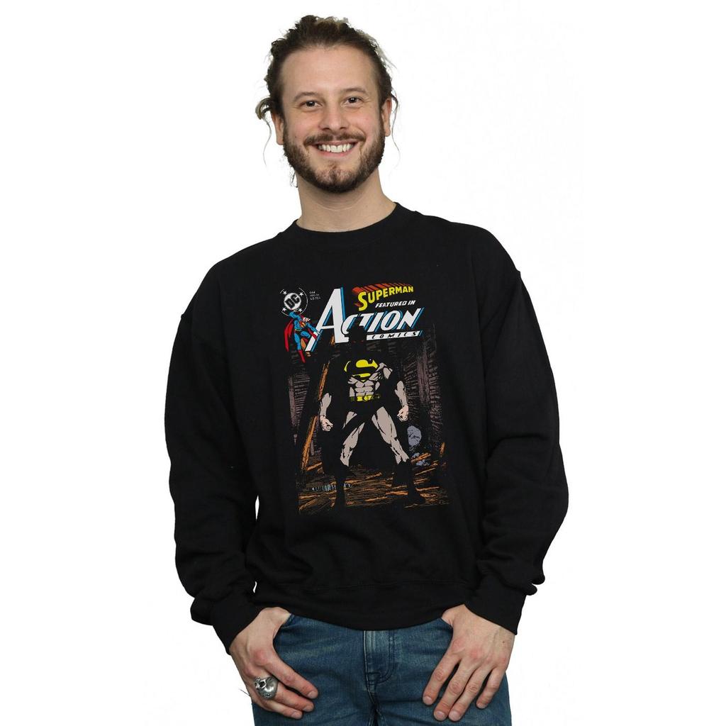 DC Comics Mens Superman Action Comics 644 Cover Sweatshirt