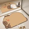 Absorbent Mat Bathroom Floor Mat Non-Slip Foot Mat for Home Toilet Dirt-Resistant Foot Mat Cartoon Diatom Mud