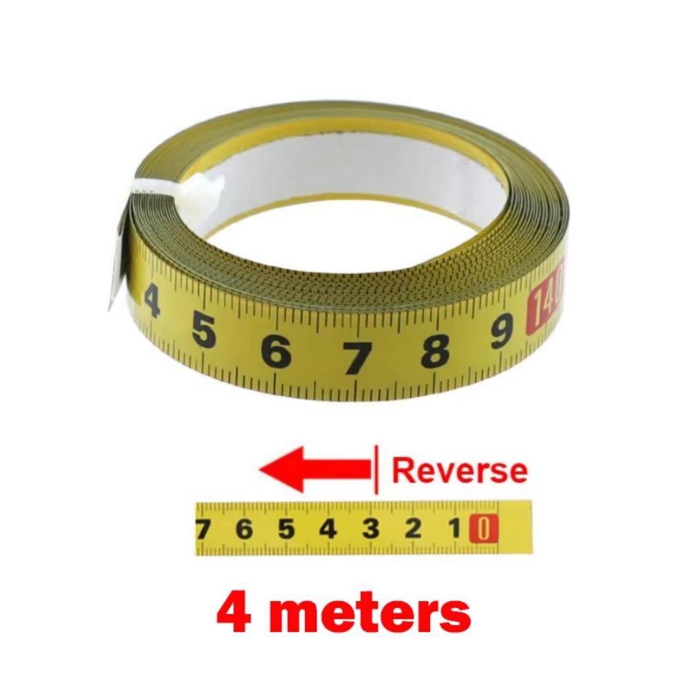 Self-Adhesive Metal Tape Measure Steel Material Workbench Ruler Adhesive Backed Tape Ruler