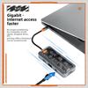 USB-концентратор Type-C 10 в 1 с прозрачным дизайном, многофункциональный док-адаптер