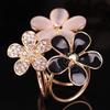 Модные цветы брошь шарф пряжка букет горный хрусталь зажимы для шарфа для женщин ювелирные изделия