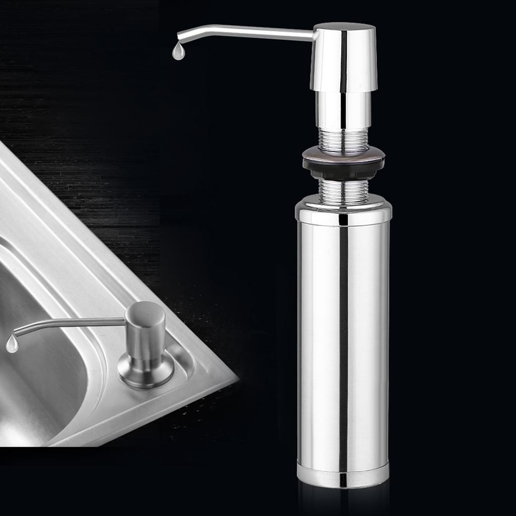 250 мл Нержавеющая сталь Дозатор для жидкого мыла Бутылка Кухня Ванная Комната Душ Лосьон Шампунь Насос