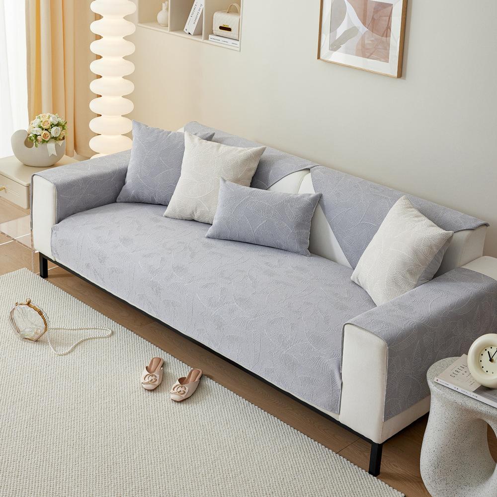 Жаккардовая диванная подушка из синели, универсальная легкая, роскошная, современная, простая подушка, нескользящая ткань для дивана