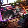 Коврик для мыши Леви Аккерман RGB Игровой коврик для мыши Настольный коврик HD Игровой Большой Светодиодная подсветка XXL Коврики для мыши