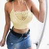 Women Fashion Strapless Lace Crop Top Halter Sexy Yoga Tops Camisole Women Tops Plus Size
