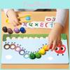 Wooden Caterpillar Counting Bead Puzzle For Child Parent Interaction