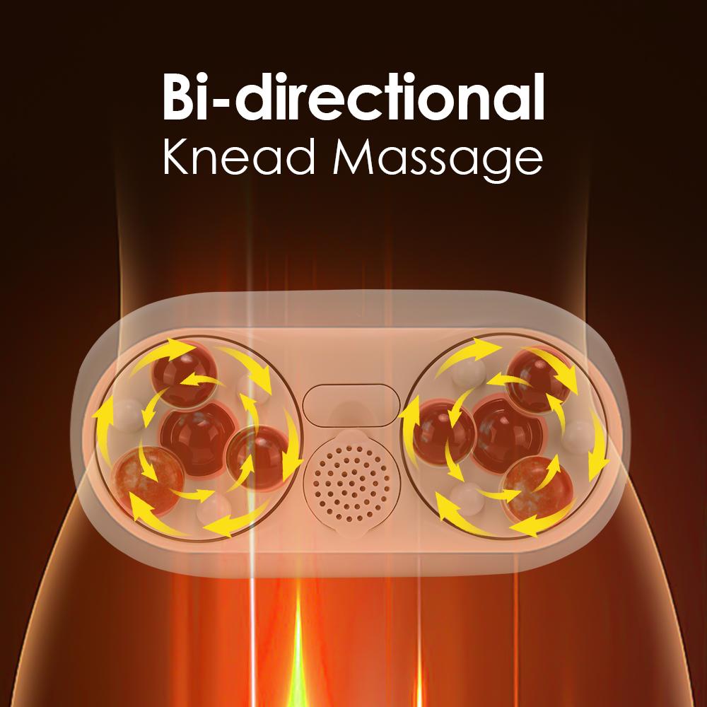 Portable Smart Heated Abdominal Massager 3 Speed Rechargeable Electric Abdominal Moxibustion Dual Kneading Timer Heated Massager