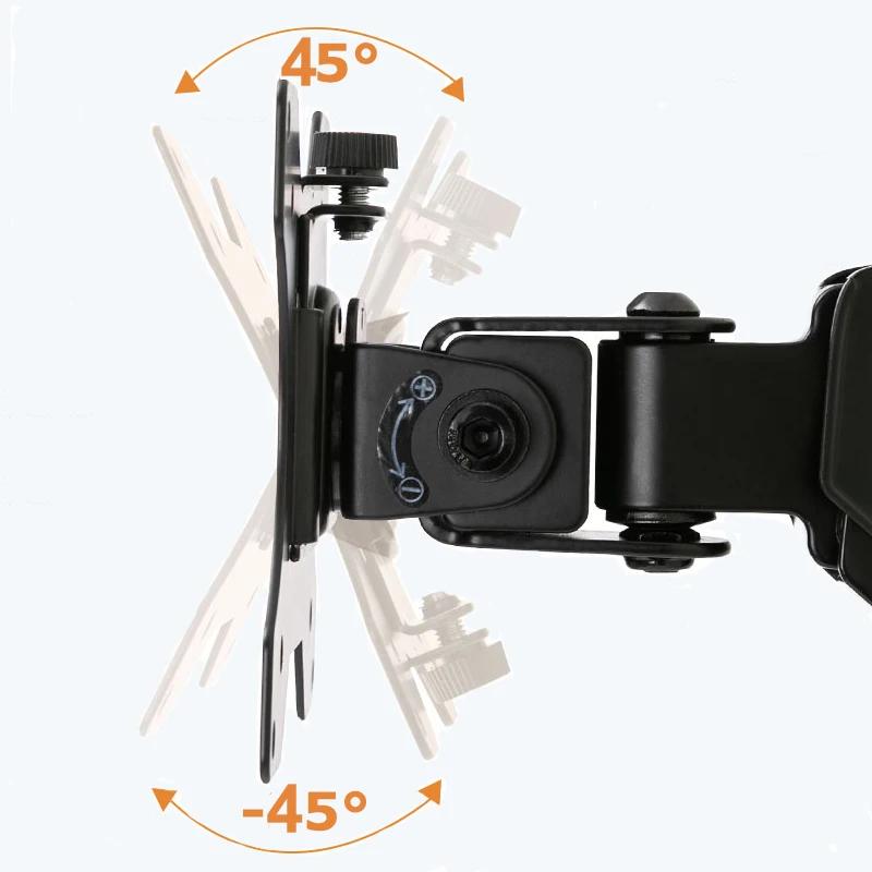 Single/Dual Monitor Mount Up To 32 inch Screens, Up To 22 Pounds Per Arm, Adjustable Dual Monitor Stand Suitable For Home Office