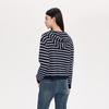 FivePlus Women's Striped Hooded Knit Sweater