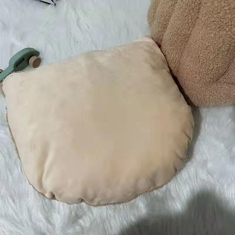 Будка Четыре Сезона Гнездо для Питомца Осень и Зима Новое Флисовое Тедди Полузакрытые Тапочки Медведь Гнездо для Питомца Кошки