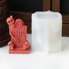 Форма для свечи-надгробия в доме с привидениями, гибкая, для DIY-декорации на вечеринку в честь Хэллоуина, силиконовая форма для жуткого изготовления свечей