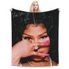Плед Nicki Minaj Флисовый Весна/Осень Многофункциональный Легкий Тонкий Плед для Дома Дивана Покрывало