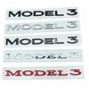 3D ABS Tesla Model 3 XSY DUAL MOTOR Spacex логотип автомобиля с надписью задняя дверь багажника наклейки эмблема значок наклейка наклейка