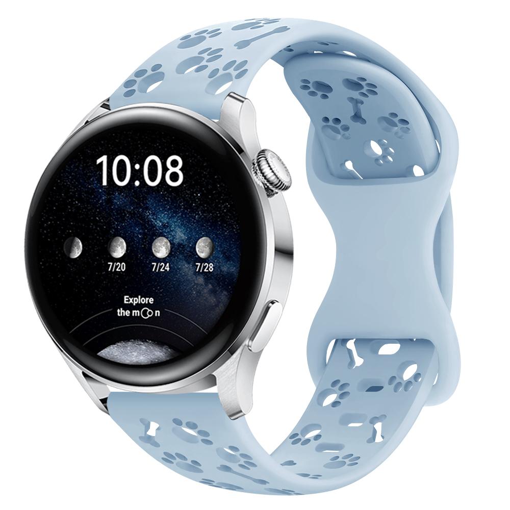 Гравированный ремешок для часов, мягкий дышащий спортивный ремешок 18/20/22 мм, совместимый с Amazfit Huawei Samsung oppo xiaomi