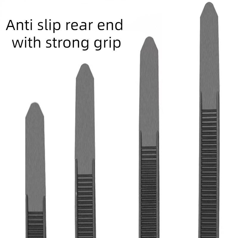 100 Pieces Nylon Self-Locking Ties Bundling Tape Black Durable Anti-Corrosion and Anti-Freeze High Toughness Bundling Rope Ties