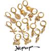 Yhpup Waterproof Ocean Starfish Crab Octopus Drop Hoop Earrings High Quality Bling Cubic Zirconia Summer Daily Fashion Jewelry