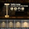 Cordless Table Lamp Rechargeable Dimmable Retro Night Light Touch Lamp Portable for Outdoor Patio Bar Restaurant Bedroom Bedside