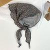 Stylish Flower Pattern Triangular Scarf Breathable Bandana Head Scarf for Women Vacation Wear Photography Accessories