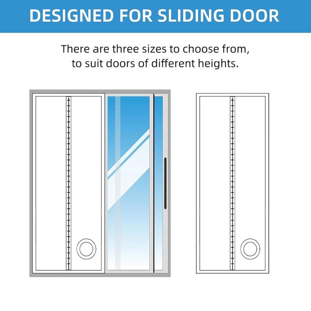 Convenient Air Conditioning Oxford Cloth Oxford Cloth Portable Sliding Door Seal Indoor Use