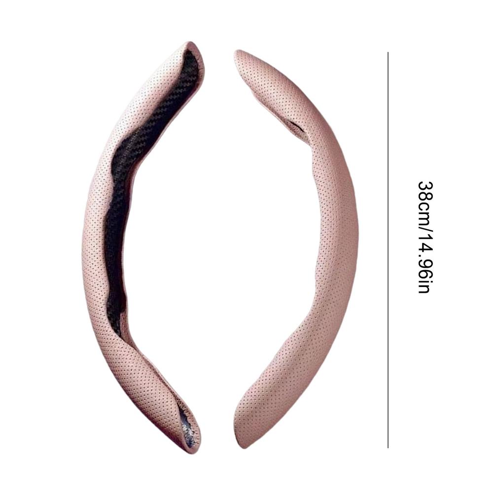 1 пара Чехол на руль автомобиля для руля диаметром 38 см Наппа Кожа Чехол-усилитель руля Защита для интерьера автомобиля