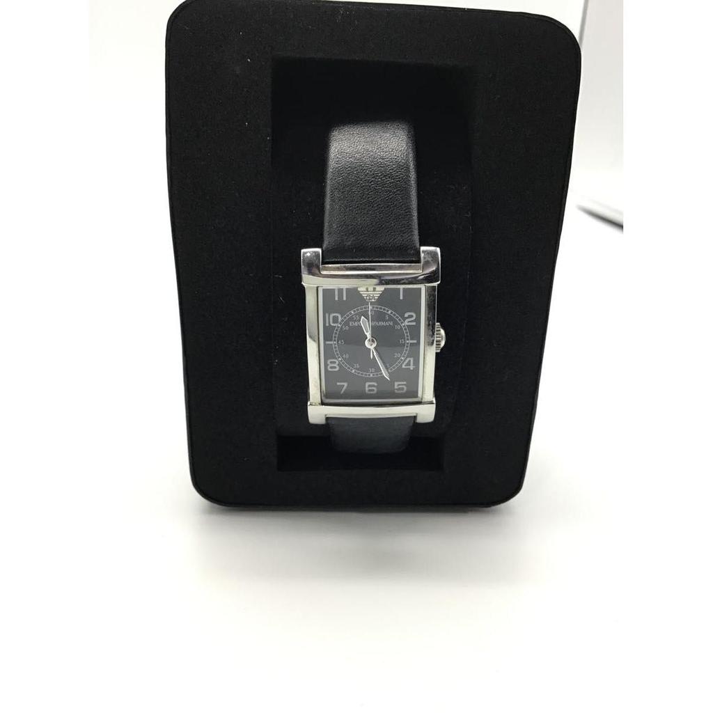 Used EMPORIO ARMANI / With box / With manual / Emporio ARMani watch square black