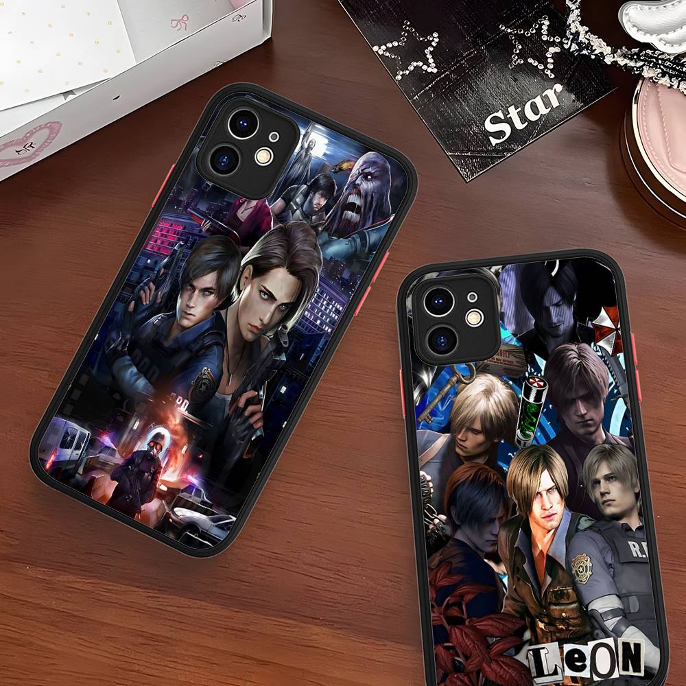 Чехол для телефона R-Resident E-Evil для IPhone 15 16 Pro Max 11 12 13 14 XS XR X Plus 16E, матовый, полупрозрачный
