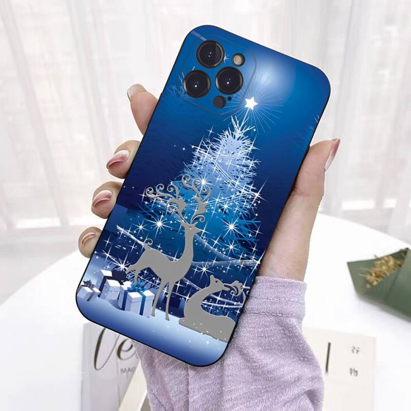 Чехол для телефона Merry Christmas Tree Deer для iPhone 8 7 6 6S Plus X SE 2020 XR XS 14 11 12 13 Mini Pro Max