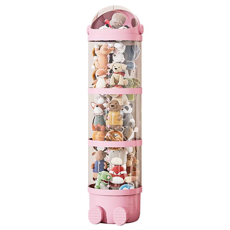 Upgraded Multi-Layer Plush Doll Storage Tube for Kids