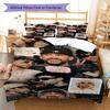 Bad Bunny Star Bedding Quilt Set Quilt Cover Pillowcase Home Decoration Birthday Gift (1 * duvet cover + 2 * pillowcase, without core)