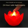 Flower Landscape Lights Buddhist Hall Lanterns Led Electronic Lamp Wishing Lamp Lotus Candle Lamp