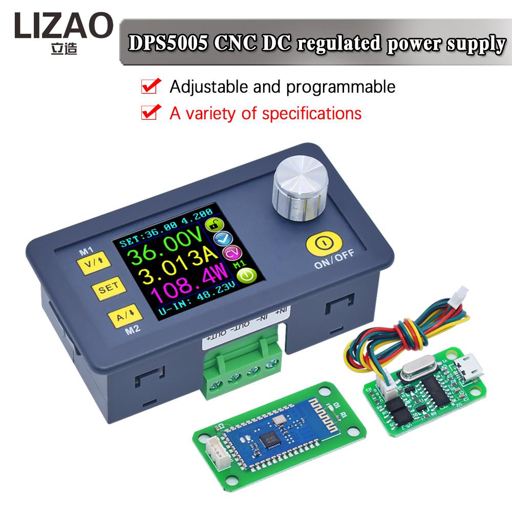 LIZAO DPS5005 50V 5A DC-DC Step-Down Power Supply Module Adjustable Regulated Converter With Communication Voltmeter Display