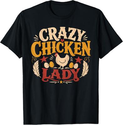 Crazy Chicken Lady Farmhouse Hen Lover Unisex T-Shirt