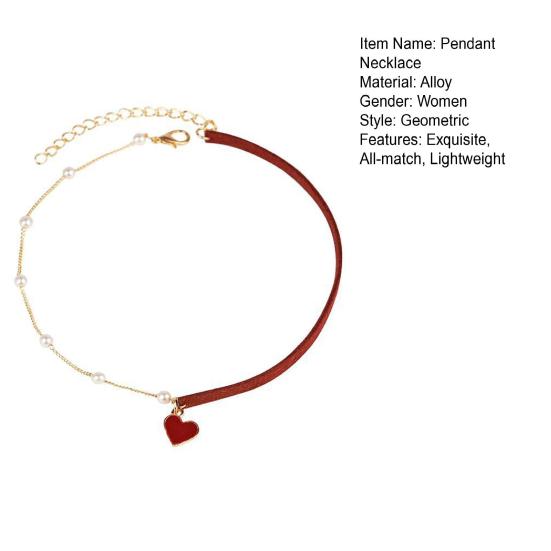 Отличное ожерелье-цепочка с геометрическим украшением из сплава